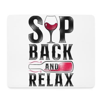 Sommelier Wine Drinking Tasting - Mousepad (Querformat) - Weiß - Vorne