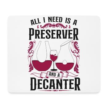 Sommelier Wine Drinking Tasting - Mousepad (Querformat) - Weiß - Vorne