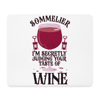 Sommelier Wine Drinking Tasting - Mousepad (Querformat) - Weiß - Vorne