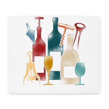 Sommelier Wine Drinking Tasting - Mousepad (Querformat) - Weiß - Vorne