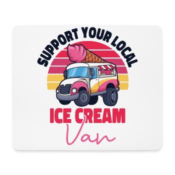 Ice Cream Ice Cream Van Truck Cone - Mousepad (Querformat) - Weiß - Vorne