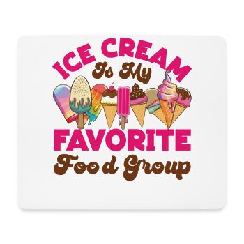 Ice Cream Cone Popsicle Ice Cream - Mousepad (Querformat) - Weiß - Vorne