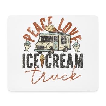Ice Cream Ice Cream Truck Van Cone - Mousepad (Querformat) - Weiß - Vorne