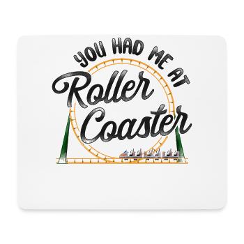 Roller Coaster Girl Vintage You - Tapis de souris (format paysage) - blanc - Devant