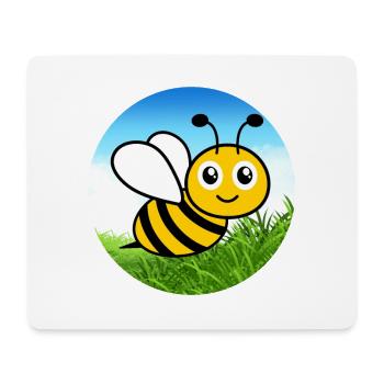 Abeille - Tapis de souris (format paysage) - blanc - Devant