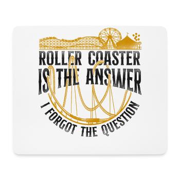 Roller Coaster Vintage Roller - Mousepad (Querformat) - Weiß - Vorne