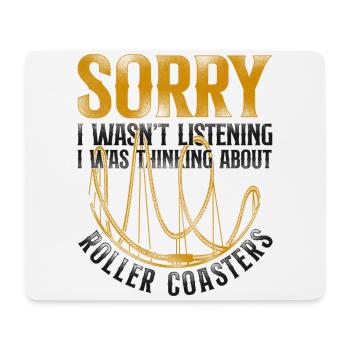 Roller Coaster Vintage Sorry I - Mousepad (Querformat) - Weiß - Vorne