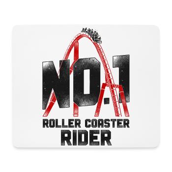 Roller Coaster Vintage No 1 Roller - Mouse Pad (horizontal) - white - Front