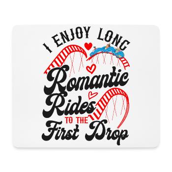 Roller Coaster I Enjoy Long - Mousepad (Querformat) - Weiß - Vorne