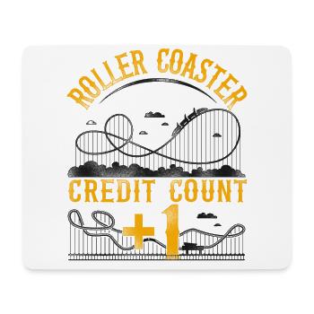Roller Coaster Vintage Roller - Mousepad (Querformat) - Weiß - Vorne