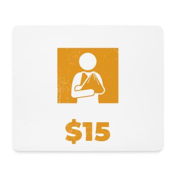 Broken Arm Story 15 $ Für Unglückliche - Mousepad (Querformat) - Weiß - Vorne