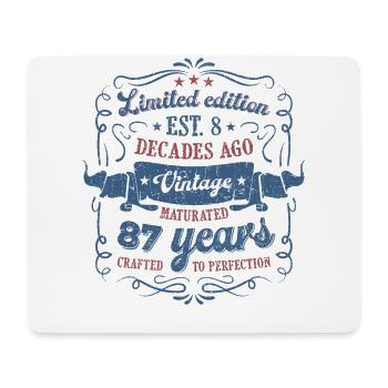 Vintage Legendary - Aged perfectly 87th birthday - Mouse Pad (horizontal) - white - Front