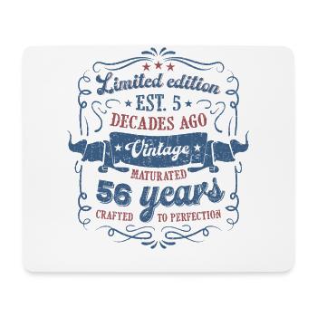 Vintage Légendaire - Vieilli parfaitement 56ème anniversaire - Tapis de souris (format paysage) - blanc - Devant