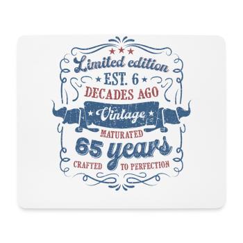Vintage Légendaire - Vieilli parfaitement 65ème anniversaire - Tapis de souris (format paysage) - blanc - Devant