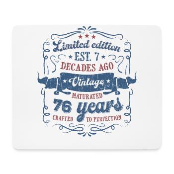 Vintage Legendary - Aged perfectly 76. Geburtstag - Mousepad (Querformat) - Weiß - Vorne