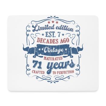 Vintage Legendary - Aged perfectly 71st birthday - Mouse Pad (horizontal) - white - Front