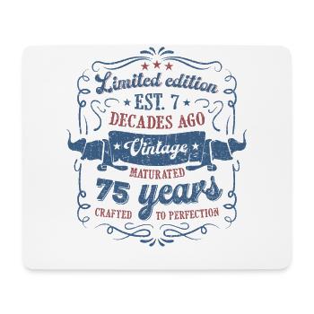Vintage Legendary - Aged perfectly 75. Geburtstag - Mousepad (Querformat) - Weiß - Vorne