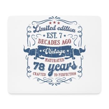 Vintage Legendary - Aged perfectly 78th birthday - Mouse Pad (horizontal) - white - Front