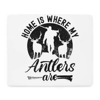 Buck Deer Hunting Hunter Vintage - Mouse Pad (horizontal) - white - Front