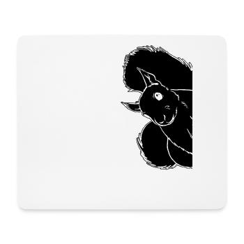 Squirrel — Funny squirrel, cute - Mouse Pad (horizontal) - white - Front