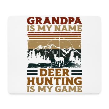 Buck Deer Hunting Hunter - Mousepad (Querformat) - Weiß - Vorne