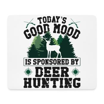 Buck Deer Hunting Hunter Today's - Mousepad (Querformat) - Weiß - Vorne