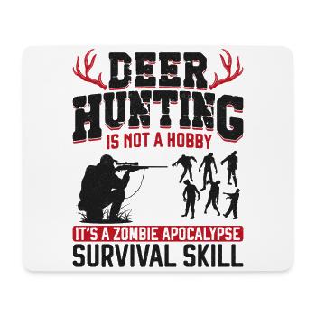 Chasseur de cerfs Buck Zombie - Tapis de souris (format paysage) - blanc - Devant
