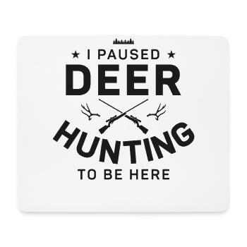 Chasseur de cerfs buck J’ai fait une pause - Tapis de souris (format paysage) - blanc - Devant