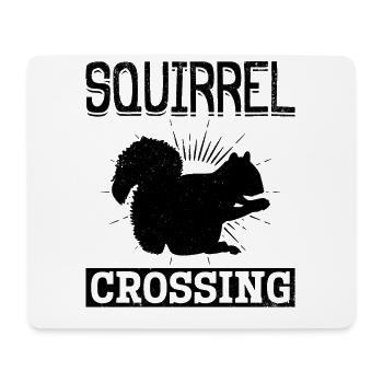 Funny squirrel, funny squirrel - Mouse Pad (horizontal) - white - Front