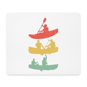 Kayak d’eau vive canoë à pagaie - Tapis de souris (format paysage) - blanc - Devant