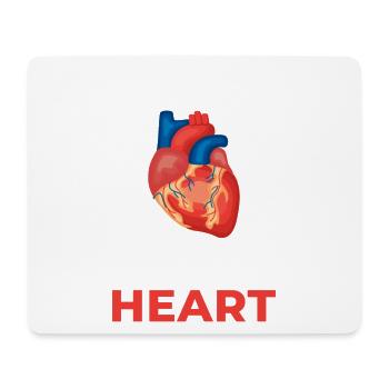 Driven by a donated heart - Mouse Pad (horizontal) - white - Front