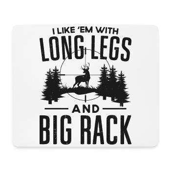 Buck Deer Hunting Hunter I Like - Mouse Pad (horizontal) - white - Front