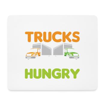 Sans camions, vous auriez faim, nu et homlos - Tapis de souris (format paysage) - blanc - Devant