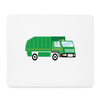 Rouler Dirty Funny Garbage Truck Designs - Tapis de souris (format paysage) - blanc - Devant