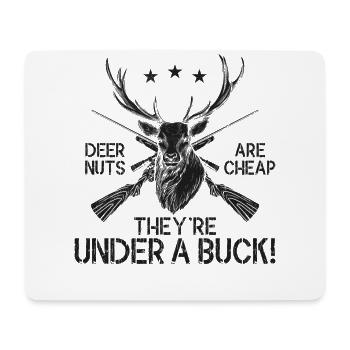 Buck Deer Hunting Hunter Pun Deer - Mouse Pad (horizontal) - white - Front