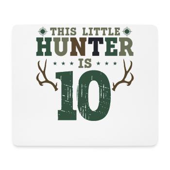 Buck Deer Hunting Hunter Kid 10ème - Tapis de souris (format paysage) - blanc - Devant