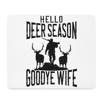 Buck Deer Hunting Hunter Husband - Mousepad (Querformat) - Weiß - Vorne