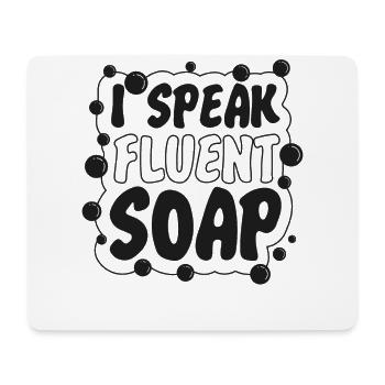 Fabrication de savon Artisanat Je parle - Tapis de souris (format paysage) - blanc - Devant