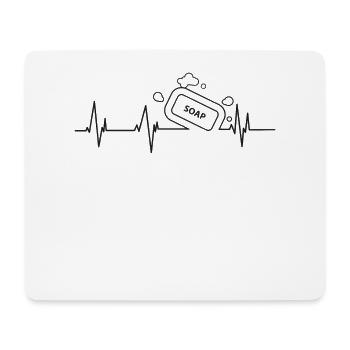 Fabrication de savon Crafting Heartbeat - Tapis de souris (format paysage) - blanc - Devant