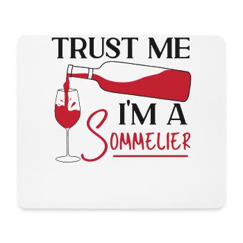 Sommelier Wine Drinking Tasting - Mousepad (Querformat) - Weiß - Vorne