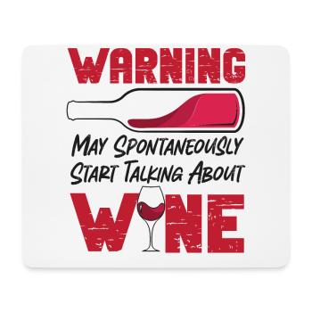 Sommelier Wine Drinking Tasting - Mouse Pad (horizontal) - white - Front