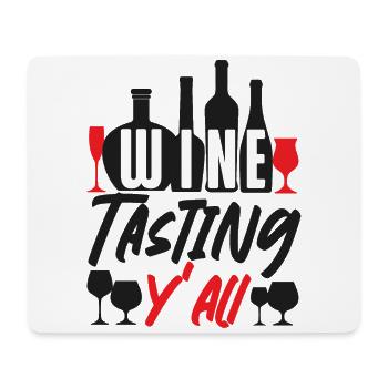 Sommelier Wine Drinking Tasting - Mouse Pad (horizontal) - white - Front