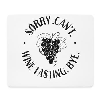 Sommelier Wine Drinking Tasting - Mouse Pad (horizontal) - white - Front