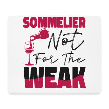 Sommelier Wine Drinking Tasting - Mouse Pad (horizontal) - white - Front