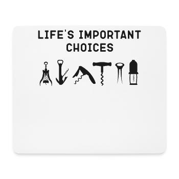 Sommelier Wine Drinking Tasting - Mouse Pad (horizontal) - white - Front