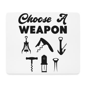 Sommelier Wine Drinking Tasting - Mouse Pad (horizontal) - white - Front