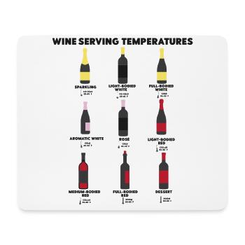 Sommelier Wine Drinking Tasting - Mouse Pad (horizontal) - white - Front