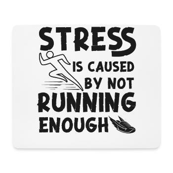 Running Runner Semi-Marathon - Tapis de souris (format paysage) - blanc - Devant