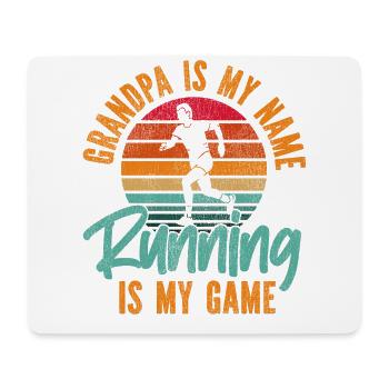Running Runner Half Marathon - Mousepad (Querformat) - Weiß - Vorne