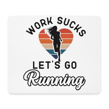 Running Runner Half Marathon - Mouse Pad (horizontal) - white - Front